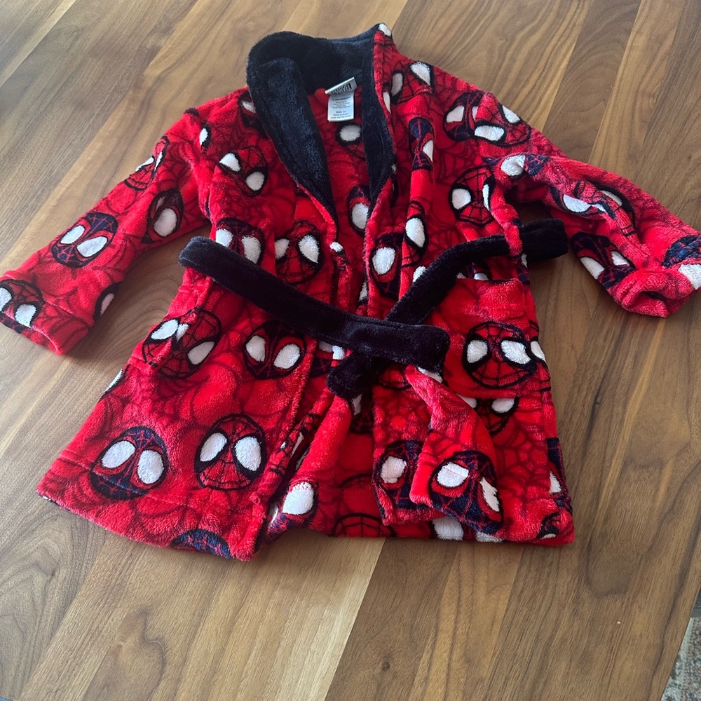 Spiderman Bathrobe 2T